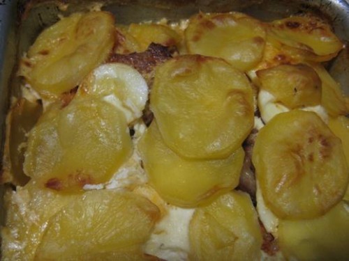 Csülkös rakott krumpli